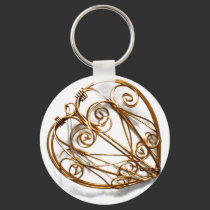 Metal Heart keychains