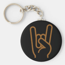 Metal Horns Keychain