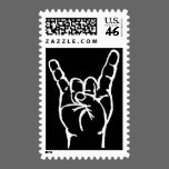 Metal Horns Postage Stamp stamps