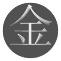 Metal Kanji Sticker by scyoni Metal Kanji Sticker