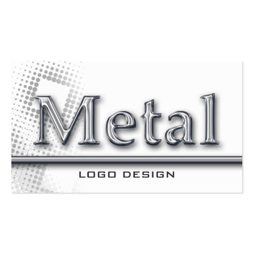 METAL LOGO DESIGN J | Welding Business Cards (front side)
