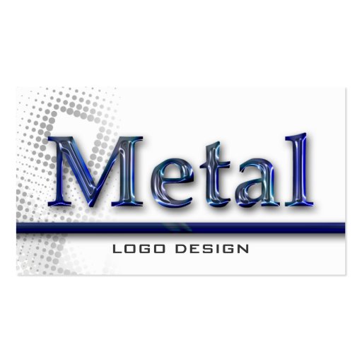 METAL LOGO DESIGN K | Welding Business Cards (front side)