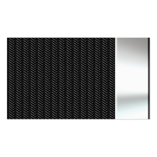 Metal Look Carbon Fiber Business Cards (front side)