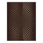 Metal-look Futuristic Optical Illusion Wall Art IX Posters