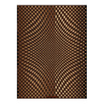 Metal-look Futuristic Optical Illusion Wall Art XI Print