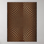 Metal-look Futuristic Optical Illusion Wall Art XI Print