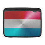 Metal-look Luxembourg Flag; MacBook Air Sleeves