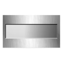 Metal Look Nameplate Business Cards
