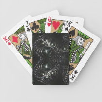 Metal Love Fractal Playing Cards playing cards