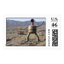 Metal Man and School Bus Stamps