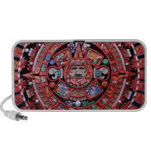 Metal Mayan Sunstone Calender Notebook Speaker