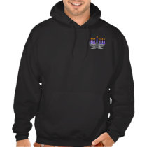 Metal Menorah 2-Sided Dark Hoodies