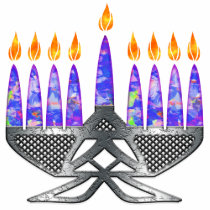 Metal Menorah 2-Sided Kids' Shirts