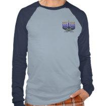 Metal Menorah 2-Sided Shirts