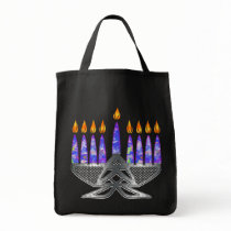 Metal Menorah Dark Bags