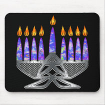 Metal Menorah Mousepad