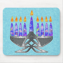 Metal Menorah Mousepad