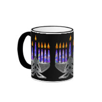 Metal Menorah Mugs