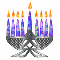 Metal Menorah Women's Dark Shirts