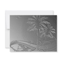 Metal Palms invitations