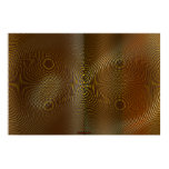 Metal Panels on Copper Optical Illusion 3 Wall Art Print