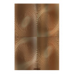 Metal Panels on Copper Optical Illusion 3 Wall Art Poster