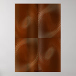 Metal Panels on Copper Optical Illusion Wall Art Posters