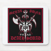 METAL PUNK DEATH SQUAD MOUSE MAT