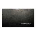 Metal Rebel Industrial Scatched Iron Black Business Card Templates