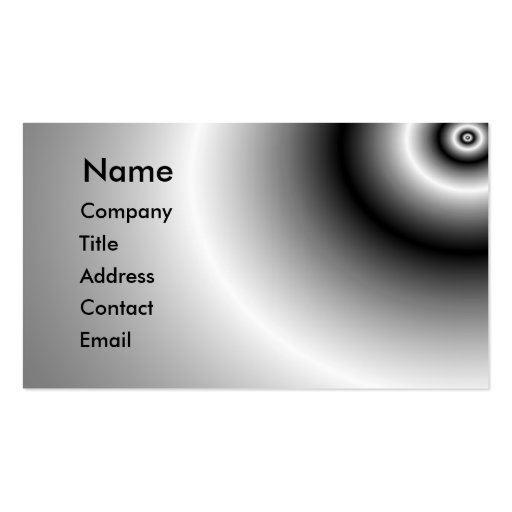 Metal reflection business card template (front side)