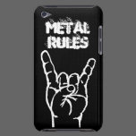 Metal Rules iTouch 4 Case - Black casemate cases