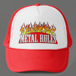 Metal Rules Red Hot hats