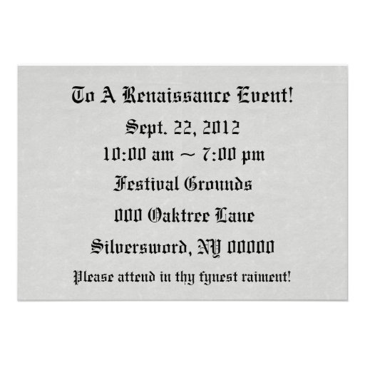 Metal Shield Lion Gray Stone Invite