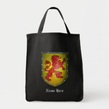 Metal Shield Red Lion Canvas Bag