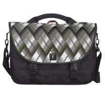 Metal Silver Pattern Laptop Bags