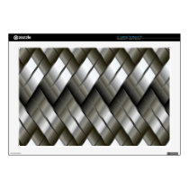 Metal Silver Pattern Skin For 17" Laptop