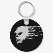 Metal skull keychains by BannedTigers Metal skull keychains