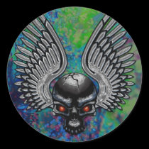 Metal Skull Sticker stickers
