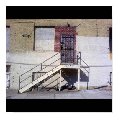 metal stairs print by whitegateo