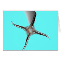 Metal Starfish cards