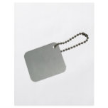 Metal tag with chain flyers