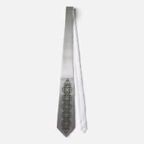 Metal Texture Celtic Strip Tie