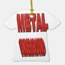 Metal Underground Christmas Ornaments