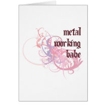 Metal Working Babe cards by busybees Metal Working Babe cards