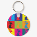 Metal Working Pop Art keychains by sciencewillprevail Metal Working Pop Art keychains
