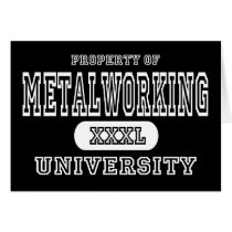 Metal Working University Dark cards by universityshirts Metal Working University Dark cards