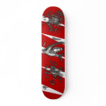 Metalfish Liquid Mercury Red Skate Board Deck