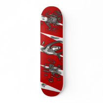 Metalfish Liquid Mercury Red skateboards by Pixel_Bunneh Metalfish Liquid Mercury Red skateboards