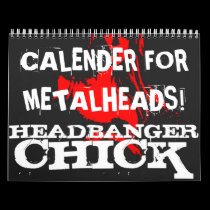 Metalhead Calender calendars