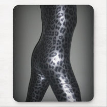 Metalic Leopard Zentai 1 Mousepad by MDKgraphics Metalic Leopard Zentai 1 Mousepad